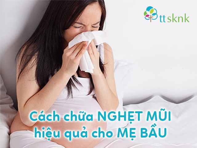 Chữa nghẹt mũi cho mẹ bầu